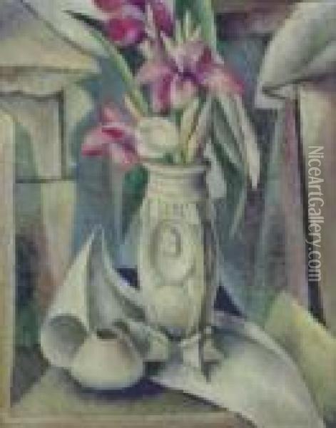 Gladiolas Oil Painting - Edward Middleton Manigault