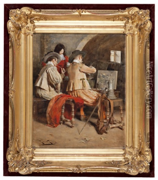 Pintor Flamenco Oil Painting - Roman Ribera Cirera