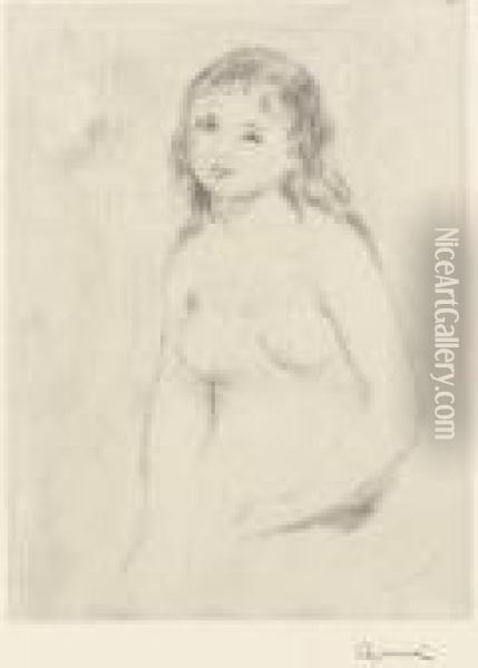 Etude Pour Une Baigneuse (d.; S. 16) Oil Painting - Pierre Auguste Renoir
