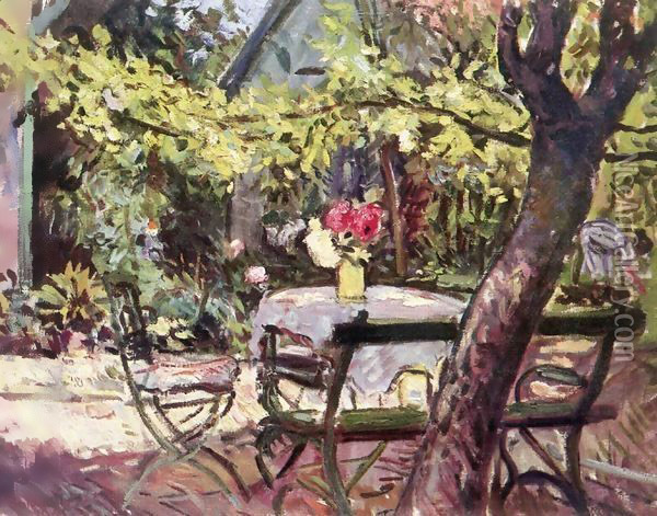 Sunshine in the Garden 1965 Oil Painting - Imre Amos