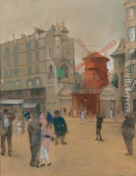Moulin Rouge, (1914) Oil Painting - Domenico Colao