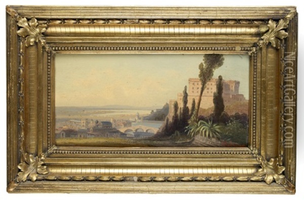 Ansicht Aus Verona Oil Painting - Adolf Kaufmann
