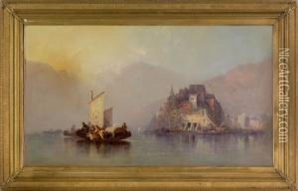 Coastal Scene Oil Painting - George Washington Nicholson
