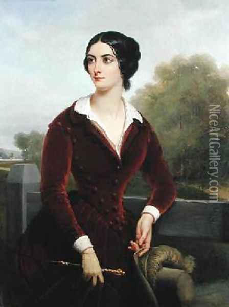 Eliza Gilbert 1821-61 Oil Painting - Jules Laure