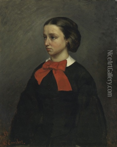 Mademoiselle Jacquet Oil Painting - Gustave Courbet