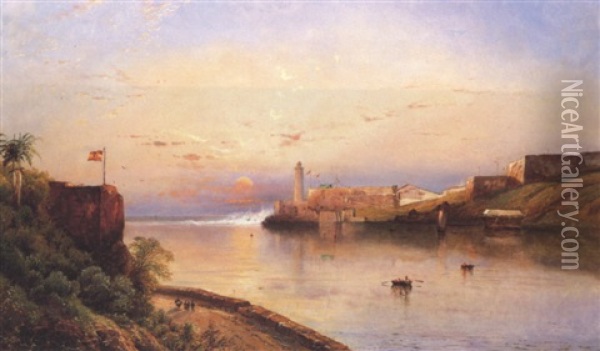 Morro Castle, Havana Harbor, Cuba Oil Painting - Edmund Darch Lewis