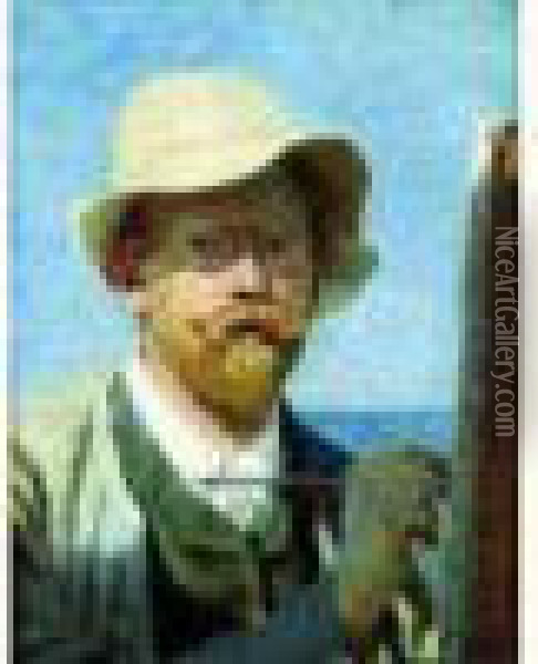 Autoportrait Presume Oil Painting - Peder Severin Kroyer