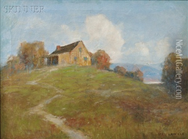 Hill Top House Oil Painting - Ernest Albert