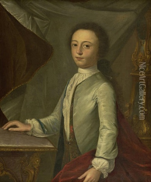 Portrait Of A Young Gentleman (john Hook ?) Oil Painting - Cosmo Alexander
