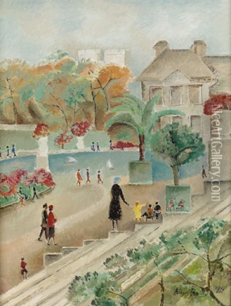 Promenades A Travers Paris - Matinee Brumeuse Oil Painting - Alice Bailly