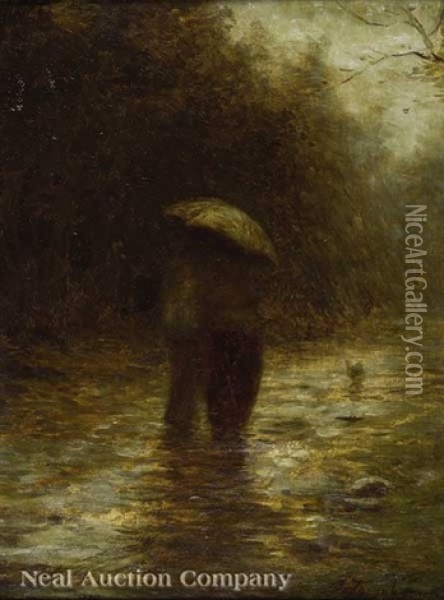 A Rainy Day Oil Painting - Joseph Farquharson