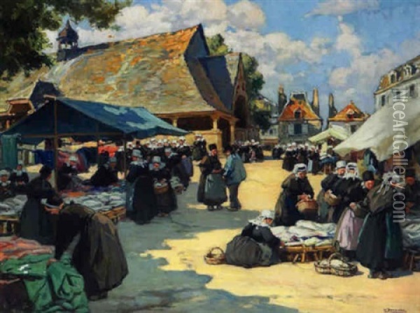 Marche Du Fadriet Oil Painting - Henri Alphonse Barnoin
