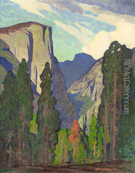 Mountain Pass Oil Painting - Carl Redin