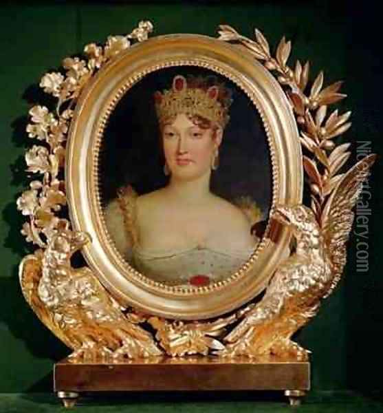 Portrait of Empress Marie Louise (1791-184 of Austria Oil Painting - Baron Francois Gerard