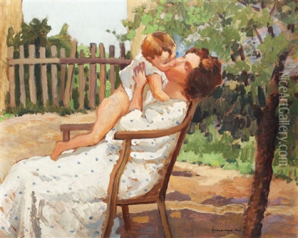 Dragoste De Mama Oil Painting - Gheorghe Zamphiropol Dall