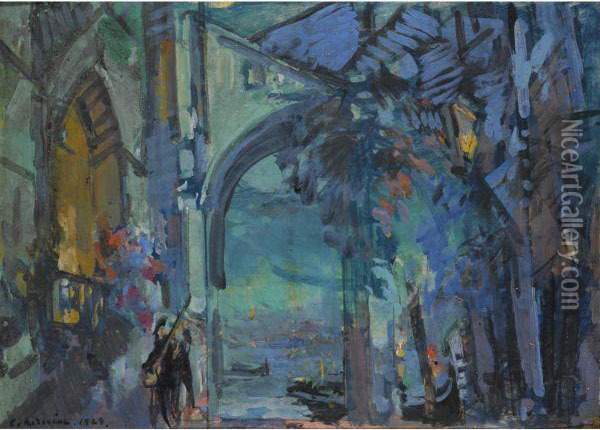 Venice Oil Painting - Konstantin Alexeievitch Korovin