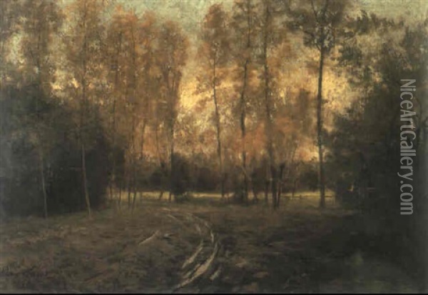 Bosgezicht Te Latem Oil Painting - Emile Claus