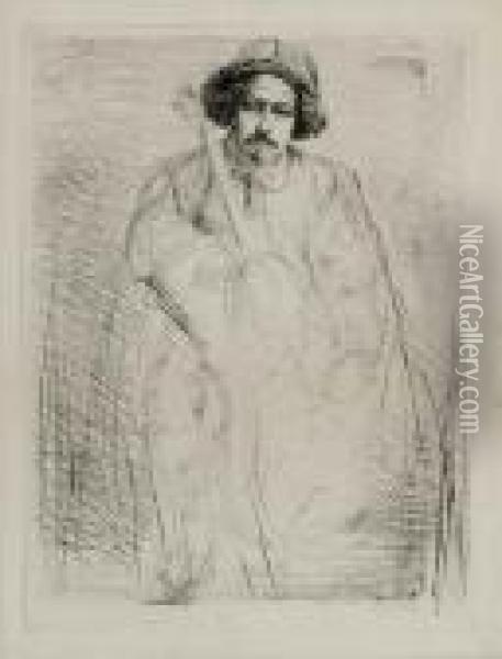 Becquet, From 
Sixteen Etchings Oil Painting - James Abbott McNeill Whistler