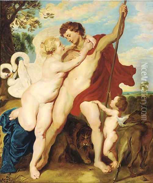 Venus and Adonis 2 Oil Painting - Peter Paul Rubens