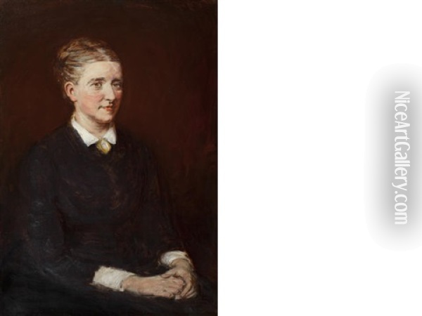 Portrait Of Mary Mctaggart, The Artist's First Wife Oil Painting - William McTaggart