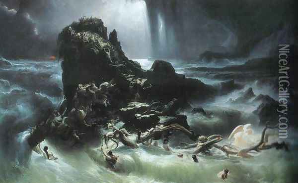 The Deluge Oil Painting - Francis Danby