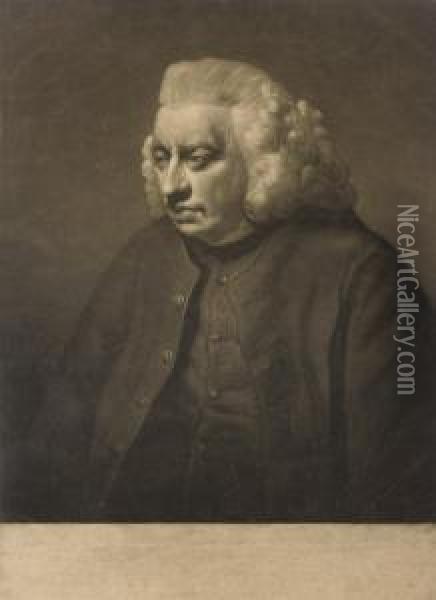 Dr Samuel Johnson Oil Painting - Charles Townley