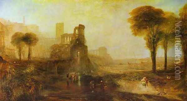 Caligula's Palace and Bridge Oil Painting - Joseph Mallord William Turner