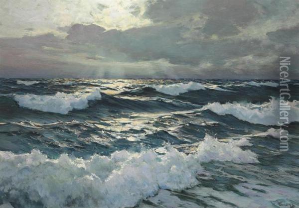 The Open Sea Oil Painting - Frederick Judd Waugh