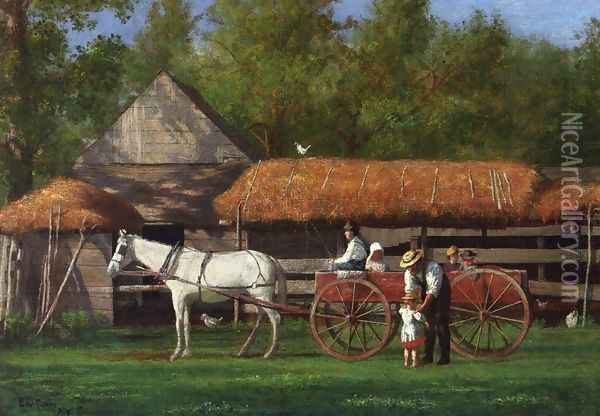 Going for a Ride Oil Painting - Enoch Wood Perry