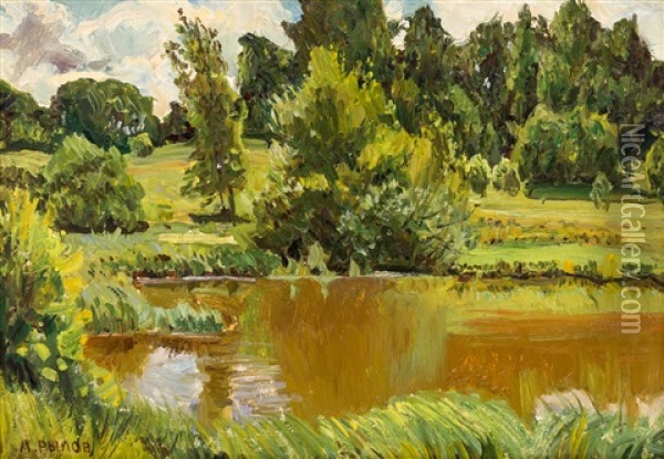 Summertime Oil Painting - Arkady Rylov