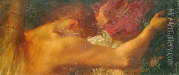 A Fragment Oil Painting - George Frederick Watts