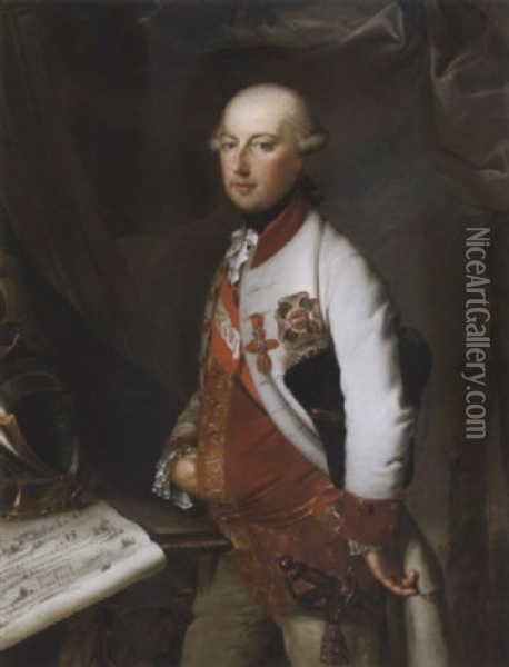 Kaiser Joseph Ii Oil Painting - Johann Georg Weikert