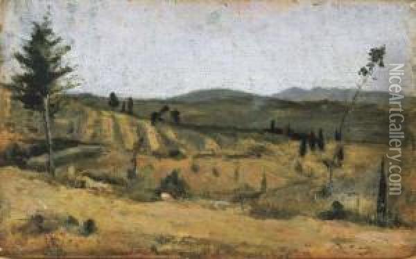 Paesaggio Oil Painting - Silvestro Lega