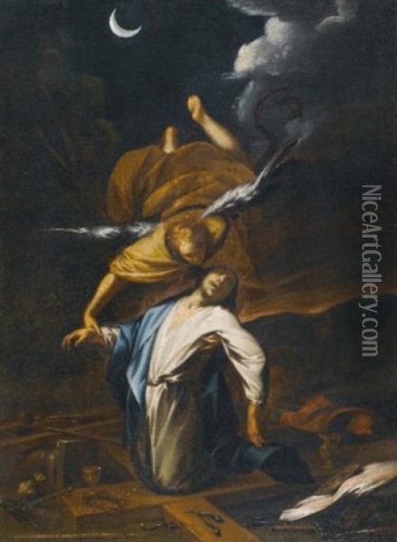 The Agony In The Garden Oil Painting - Francesco del Cairo