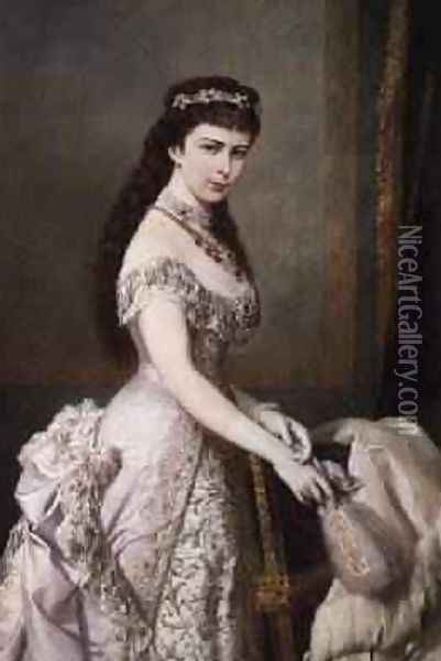 Elizabeth of Bavaria 1837-98 Oil Painting - Parthenope Nightingale (Lady Verney)