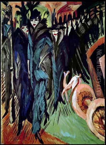 Friedrichstrasse Oil Painting - Ernst Ludwig Kirchner