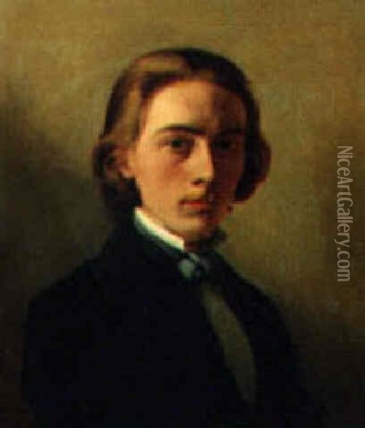 Self-portrait Oil Painting - William John Huggins