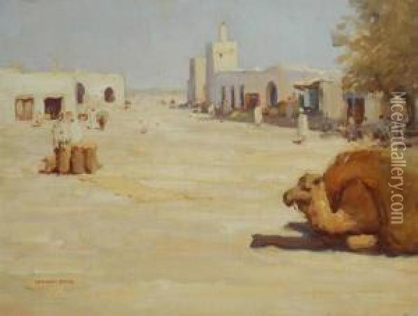 Middle East Oil Painting - Herbert Rose