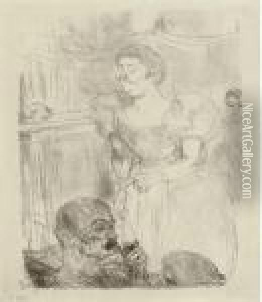 Di Ti Fellow - Anglaise Au Cafe-concert Oil Painting - Henri De Toulouse-Lautrec
