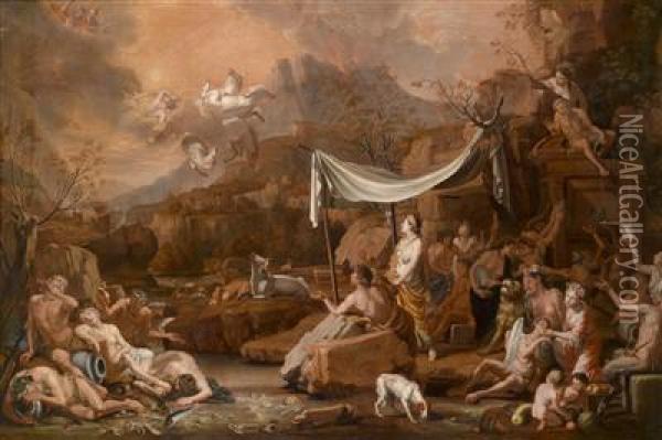 The Fall Of Phaeton Oil Painting - Johann Heiss