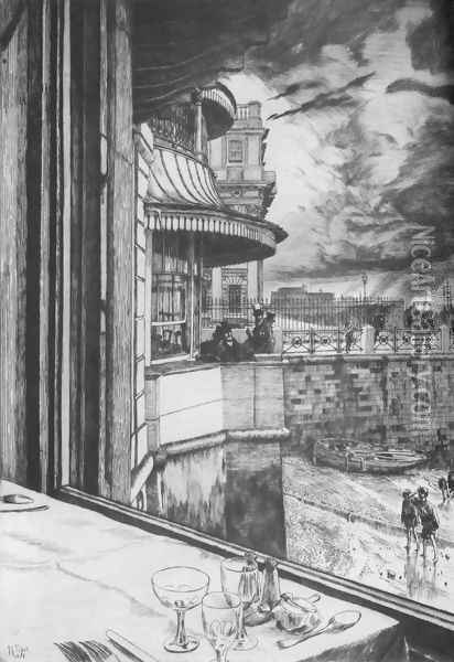 Trafalgar Tavern, Greenwich Oil Painting - James Jacques Joseph Tissot