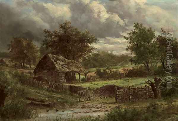 Near Selly Oak, Worcestershire Oil Painting - Joseph Thors