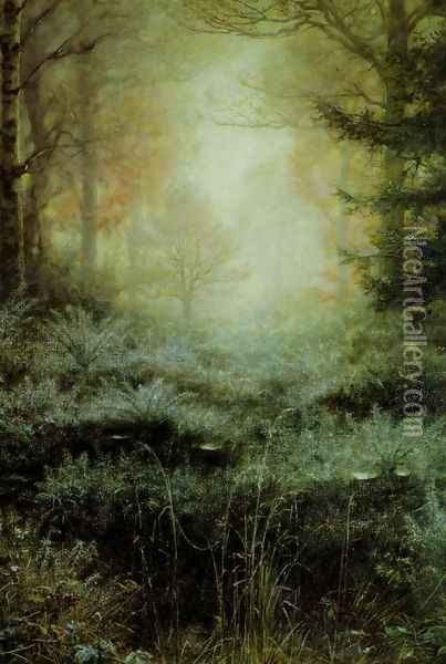 Dew-Drenched Furze Oil Painting - Sir John Everett Millais