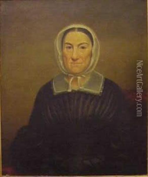 Portrait Of Abigail Martin Oil Painting - Otis A. Bullard