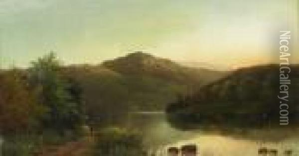 Lower Clyde Oil Painting - Horatio McCulloch
