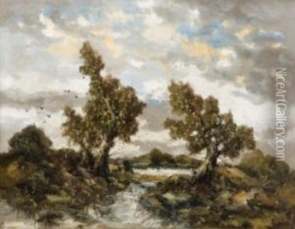 Paisaje Oil Painting - Jules Breton