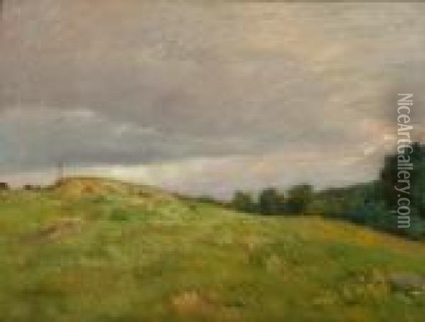 Connecticut Hilltops Oil Painting - Julian Alden Weir