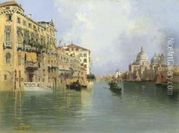 Venezia, Il Canal Grande Oil Painting - Salvatore Petruolo