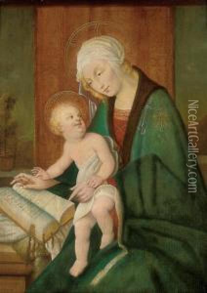 The Madonna And Child Oil Painting - Sandro Botticelli