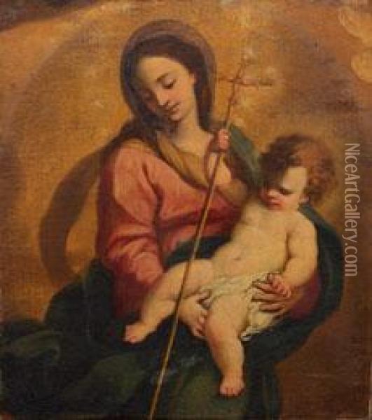 Hl. Maria Mit Demjesuskind Oil Painting - Giovanni Battista Vanni